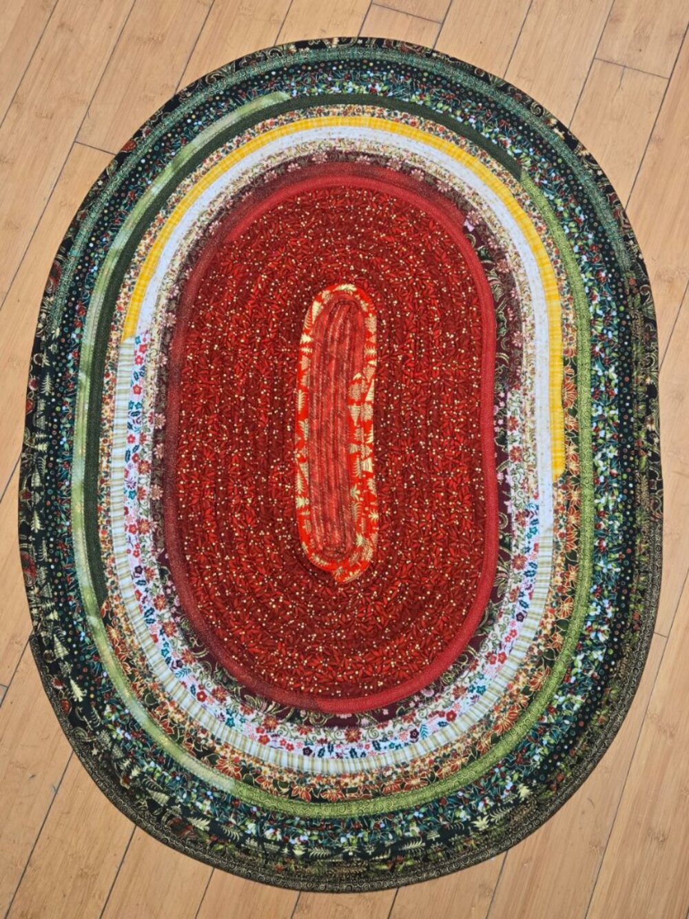 Quilted Rug Handmade Christmas Gift for Birthday Present Idea for Dorm Decor